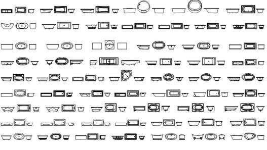 Descarga gratis bañeras para AutoCAD.