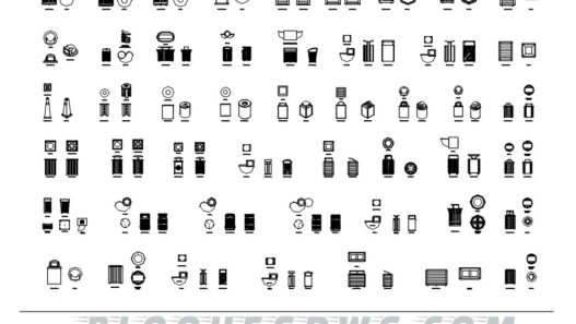 Descarga gratis bloques de bote de basura para AutoCAD