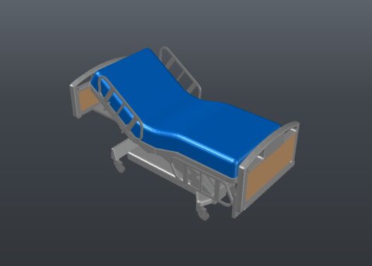 Descarga gratis la Cama de Hospital 3D para AutoCAD