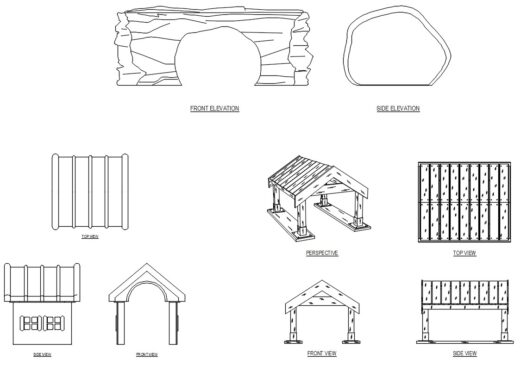 Descarga gratis caseta de perro para AutoCAD.