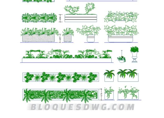 Descarga gratis jarrones modernos para AutoCAD en formato DWG