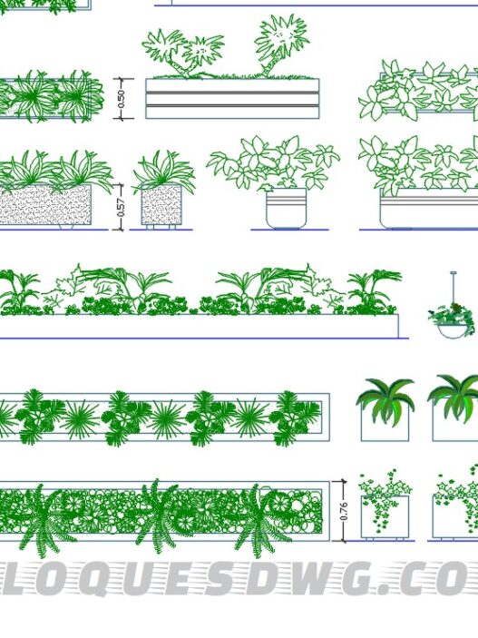Descarga gratis jarrones modernos para AutoCAD en formato DWG