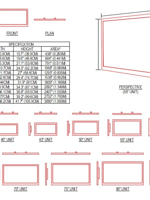 Descarga gratis bloques DWG de muebles de TV para AutoCAD