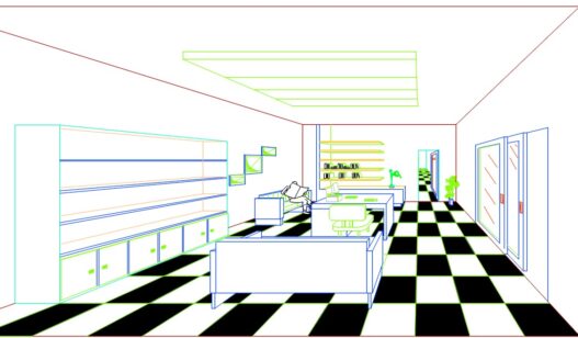 Planos de punto de fuga en autocad gratis
