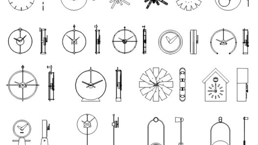 Descarga gratis el Reloj de pared para AutoCAD