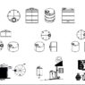 Descarga gratis bloques CAD de tanque de agua con calentador para AutoCAD