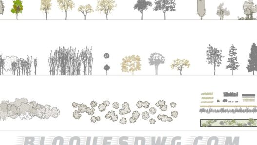 Descarga ahora elevaciones de árboles y plantas para AutoCAD gratis
