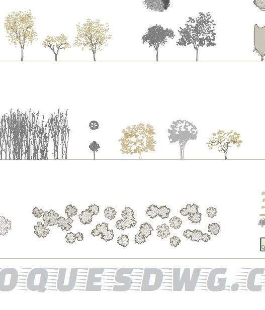 Descarga ahora elevaciones de árboles y plantas para AutoCAD gratis