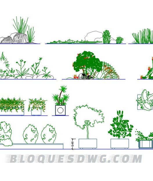 Descarga ahora plantas pequeñas para AutoCAD en formato DWG