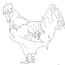 Bloques AutoCAD de gallinas y pollos en elevación para planos de granjas avícolas, proyectos agropecuarios y diseño rural.