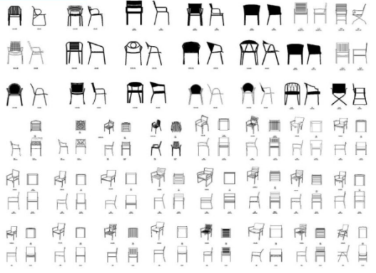 Bloques AutoCAD de sillas en planta y alzado para proyectos de arquitectura, diseño interior y mobiliario en formato DWG.