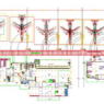 Bloques AutoCAD de aeropuerto con planta general, terminales, pistas y distribución para proyectos de arquitectura e infraestructura.