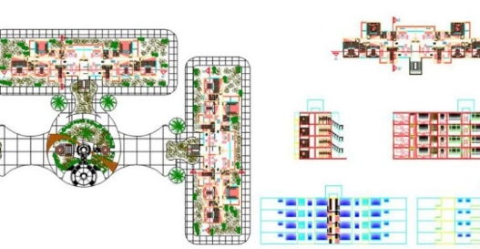 Bloques AutoCAD de apartamentos con planos arquitectónicos, distribución de espacios y diseño interior para proyectos residenciales.