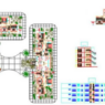 Bloques AutoCAD de apartamentos con planos arquitectónicos, distribución de espacios y diseño interior para proyectos residenciales.