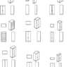 Bloque AutoCAD de armario alto en vista en planta y elevación con compartimentos internos ideal para diseño de interiores y almacenamiento.