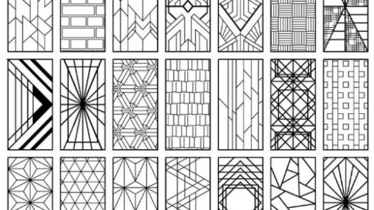 Bloques AutoCAD de patrones Art Deco con diseños geométricos, decorativos y repetitivos para proyectos arquitectónicos y de interiores.