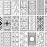 Bloques AutoCAD de patrones Art Deco con diseños geométricos, decorativos y repetitivos para proyectos arquitectónicos y de interiores.