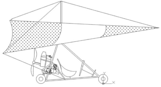 Bloques AutoCAD de avión triciclo con vistas en planta, lateral y detalles del tren de aterrizaje para proyectos aeronáuticos y de ingeniería.