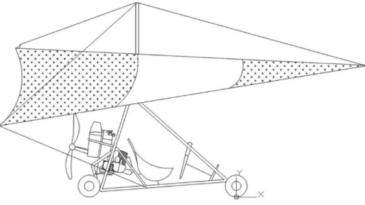 Bloques AutoCAD de avión triciclo con vistas en planta, lateral y detalles del tren de aterrizaje para proyectos aeronáuticos y de ingeniería.