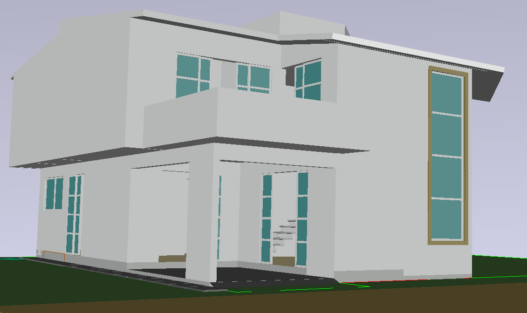 Bloques AutoCAD de casa de 2 pisos con planos arquitectónicos, distribución de espacios y detalles para proyectos residenciales.