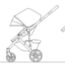 Bloques AutoCAD de cochecito de bebé con diferentes vistas y posiciones para proyectos de arquitectura, diseño de interiores y planificación de espacios familiares.