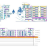 Bloques AutoCAD de fachadas de edificios con elevaciones arquitectónicas y detalles de diseño exterior para proyectos de arquitectura.