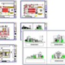 Bloques AutoCAD de iglesia con planos arquitectónicos, distribución interior y detalles estructurales para proyectos religiosos.