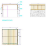 Bloque AutoCAD de pérgola de terraza utilizado para proyectos de arquitectura, paisajismo y diseño de espacios exteriores.