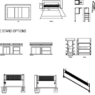 Bloques AutoCAD de red de voleibol con postes, estructura y detalles para proyectos deportivos y recreativos.