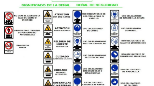 Bloques AutoCAD de señales de seguridad con símbolos de prevención, obligación y emergencia para proyectos arquitectónicos e industriales.