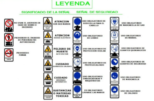 Bloques AutoCAD de señales de seguridad con símbolos de prevención, obligación y emergencia para proyectos arquitectónicos e industriales.