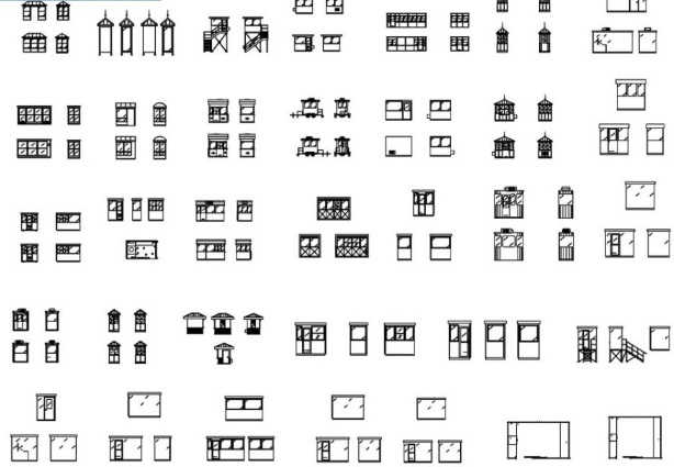 Bloque AutoCAD de stand de exhibición 2D para ferias, exposiciones y espacios comerciales en vista en planta.