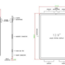 Bloque AutoCAD DWG con las dimensiones del iPad Pro para proyectos de diseño, mobiliario y tecnología en planos CAD.