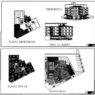 Bloques AutoCAD de viviendas multifamiliares con plantas arquitectónicas, vistas y perspectiva para proyectos de arquitectura residencial.