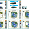 Aparcamiento de varios pisos en AutoCAD con rampas, distribución de estacionamientos y diseño estructural para proyectos urbanos en formato DWG.