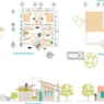 Casa de campo en AutoCAD con planos arquitectónicos, distribución de espacios y diseño residencial rural en formato DWG.