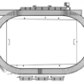 Pista de atletismo en AutoCAD con diseño deportivo, carriles y medidas reglamentarias para proyectos de infraestructura deportiva en formato DWG.