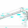 Tobogán en AutoCAD con diseño recreativo, estructura infantil y detalles para parques y áreas de juego en formato DWG.